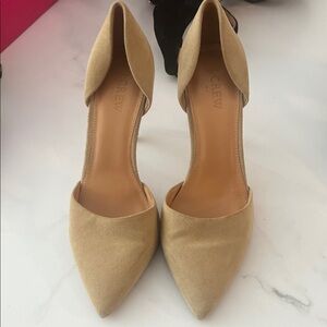 J. Crew Beige Suede Heels